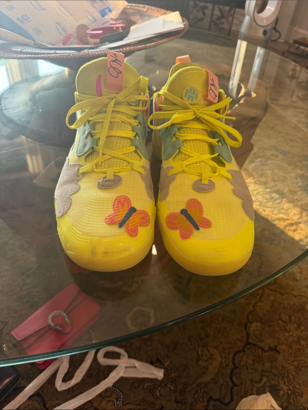 adidas Harden Vol 5 Futurenatural Solar Yellow Butterfly FY2118 Men's Size 13